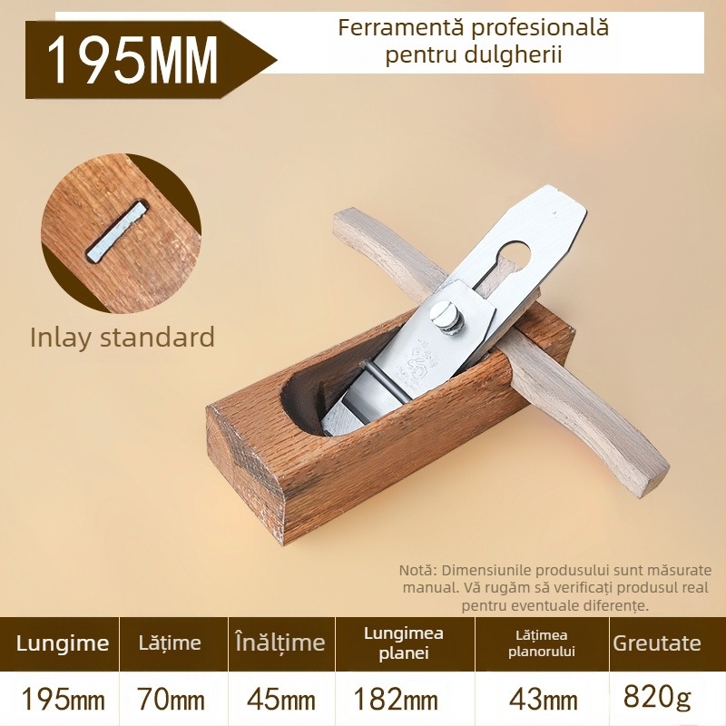 Planer lung plat pentru prelucrarea lemnului — design manual de împingere, unealtă pentru tâmplărie, marca Xing Deshun, marcă privată licențiată, piața principală: Oceania