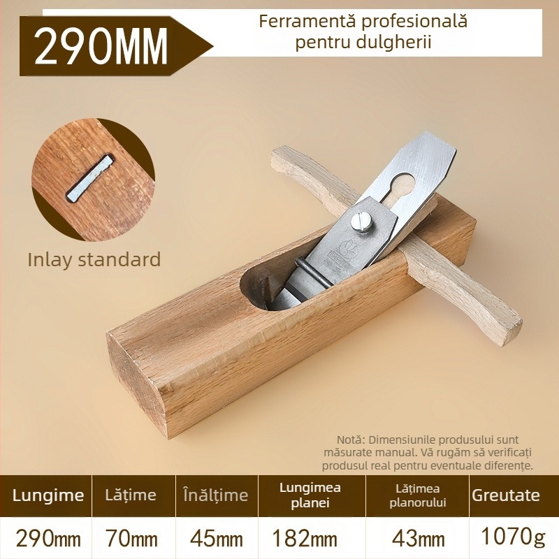 Planer lung plat pentru prelucrarea lemnului — design manual de împingere, unealtă pentru tâmplărie, marca Xing Deshun, marcă privată licențiată, piața principală: Oceania