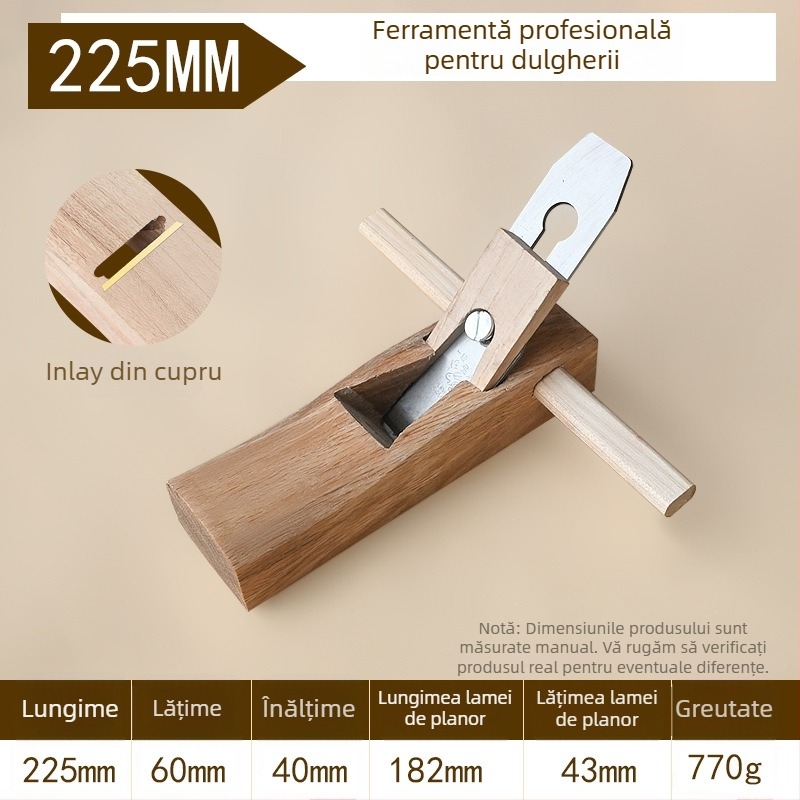 Planer lung plat pentru prelucrarea lemnului — design manual de împingere, unealtă pentru tâmplărie, marca Xing Deshun, marcă privată licențiată, piața principală: Oceania