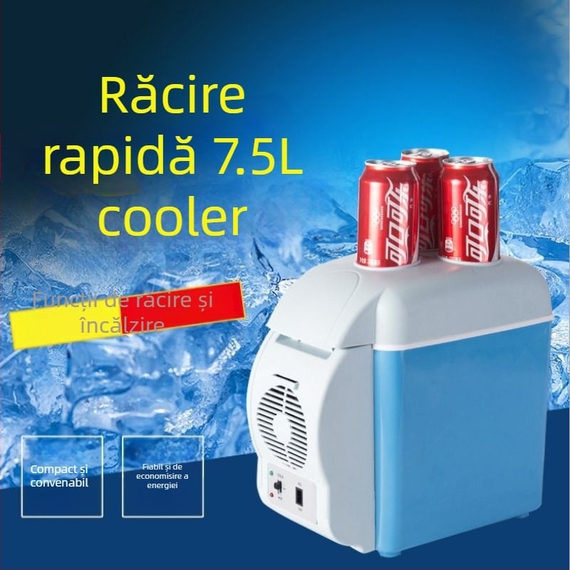 Frigider auto cald și rece pentru mașină și casă, 12–24V DC, 30–48W, 2,5 kg, răcire la 18°C, încălzire la 70°C
