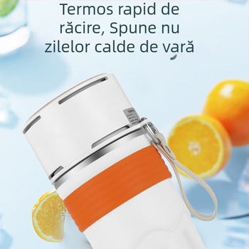 GN-L08 Căniță de călătorie din oțel inoxidabil pentru refrigerare sau încălzire, 15W