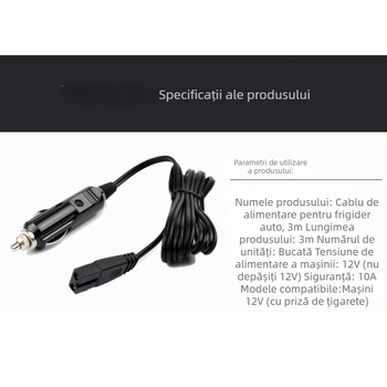 Cablu de alimentare auto de la Mousse (MUSIBAO) pentru toate modelele 12V DC, intrare 12V, temperatură minimă de refrigerare 0°C