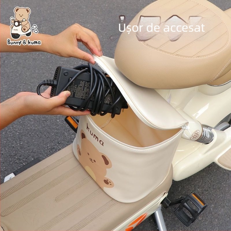 Geantă de depozitare pentru șaua frontală a bicicletei electrice — fără căptușeală; material: altul