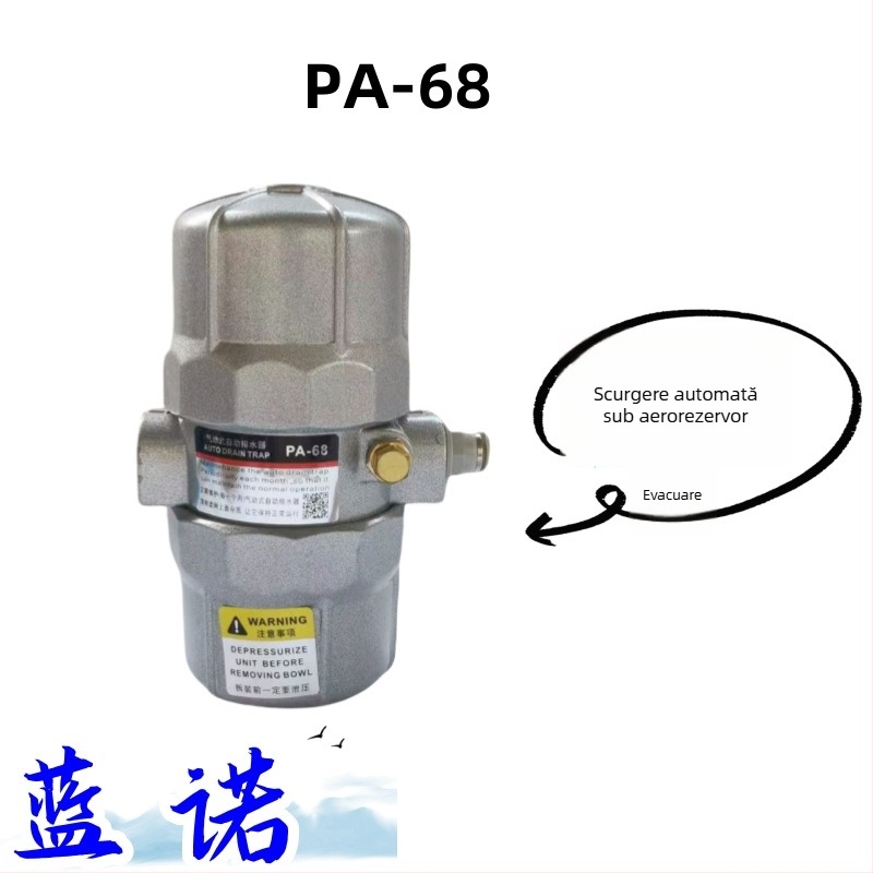 Valvă de drenaj automată AD208 pentru compresor de aer, rezervor de stocare, compatibil cu compresoare cu șurub și piston