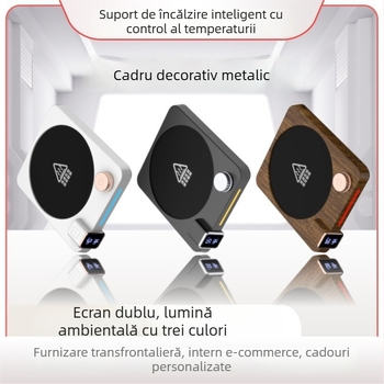 Pad încălzitor pentru ceașcă de cafea cu temperatură constantă, temporizator și control inteligent, alimentare AC, 220W, 111–240V