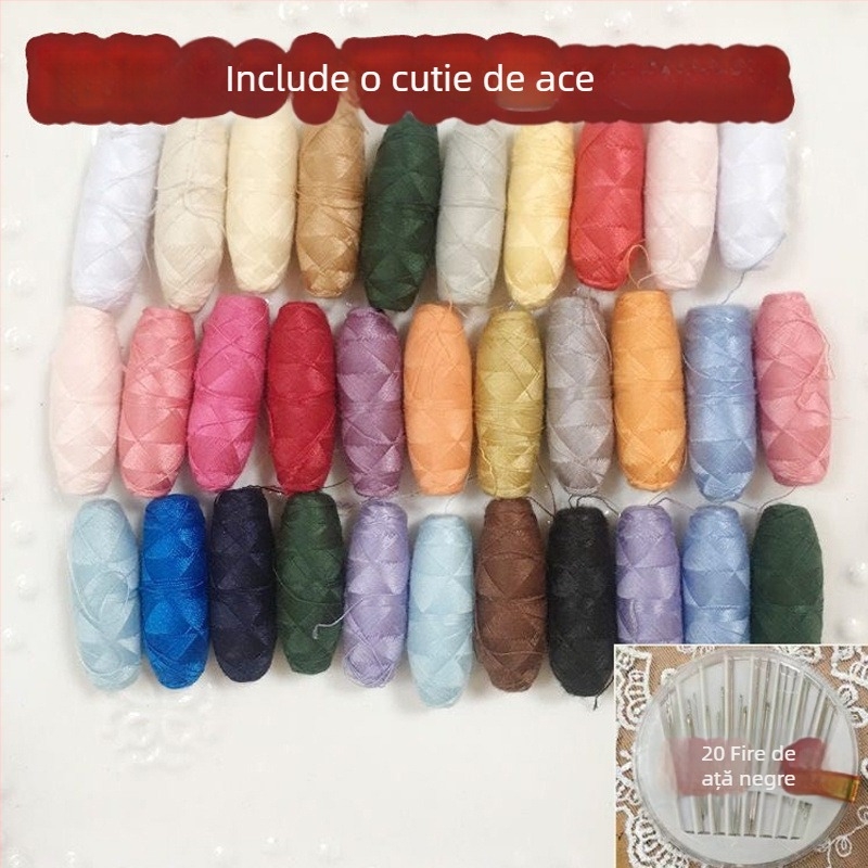 Fire de cusut pentru mână – mini, uz casnic, rolă mică, 200 bucăți