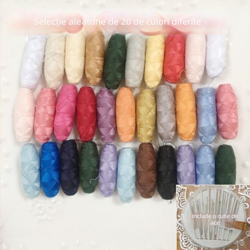 Fire de cusut pentru mână – mini, uz casnic, rolă mică, 200 bucăți