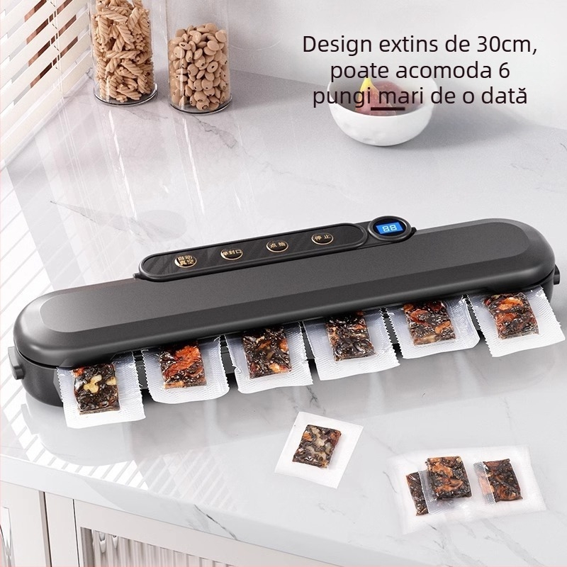 Mașină de sigilat în vid pentru ambalarea alimentelor, ABS, diametru 30 cm, 110 W, 220 V, capacitate 1501-2000 ml