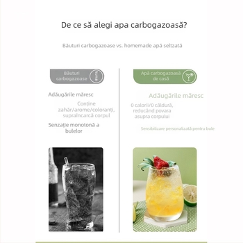 Mașină de apă carbogazoasă, model BJC, 60L capacitate, 1W putere, compatibilă cu cilindru CO2 universal