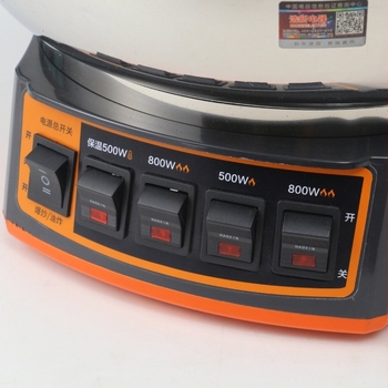 Aburitor electric pentru uz casnic, capacitate 2,1–4 L, pentru 4–5 persoane, 1 vas interior, control cu buton