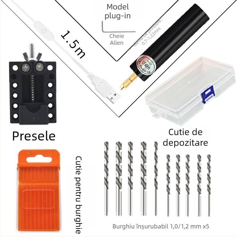 Craftsman polizor electric de mână pentru nefrită și sculptură în lemn, viteză variabilă fără trepte, 3.7V-5V, cablu 1 m, alimentare la priză, unealtă multifuncțională