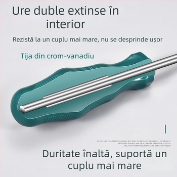Set de șurubelnițe Torx cu gaură de agățare, T10–T30, oțel crom-vanadiu, izolat, magnetic, mâner din plastic