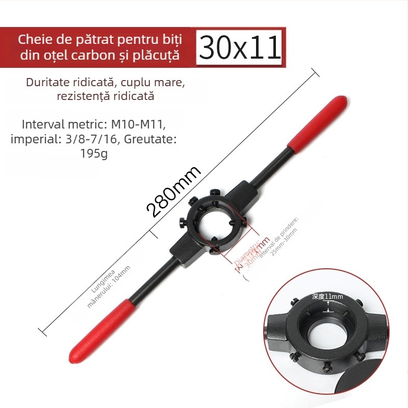 Weiligu Set Manual pentru Filetare cu Mâner Anti-Alunecare