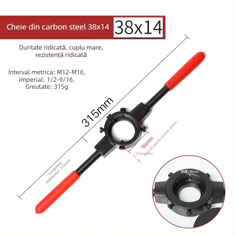 Weiligu Set Manual pentru Filetare cu Mâner Anti-Alunecare