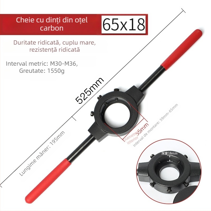 Weiligu Set Manual pentru Filetare cu Mâner Anti-Alunecare