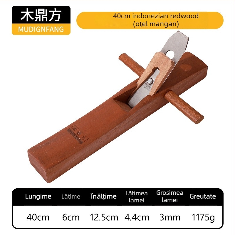 Planer manual din lemn, format mediu, brand Wood ding fang, instrument de tâmplă, pentru piața Oceaniei