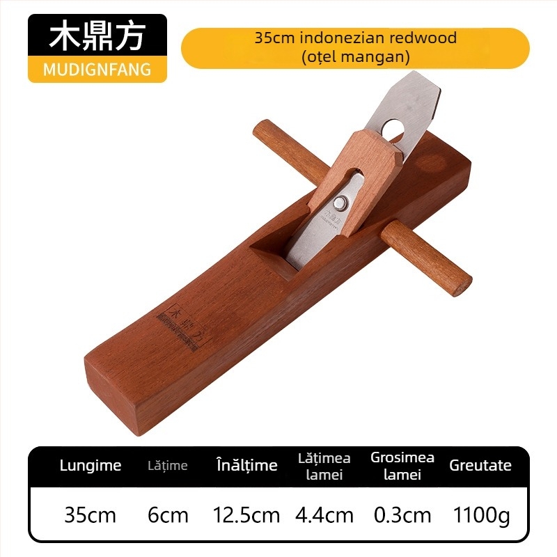 Planer manual din lemn, format mediu, brand Wood ding fang, instrument de tâmplă, pentru piața Oceaniei