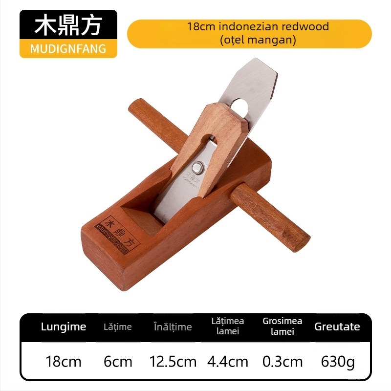 Planer manual din lemn, format mediu, brand Wood ding fang, instrument de tâmplă, pentru piața Oceaniei
