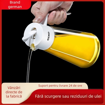 CCKO recipient pentru ulei cu gravitație, deschidere și închidere automată, sticlă etanșă, pentru uleiuri de bucătărie și sos de soia