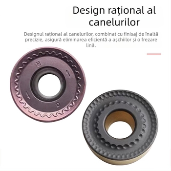Freză CNC circulară de la Dykay, cu inserții RCMT1606, RDMT1605, RCMT2006
