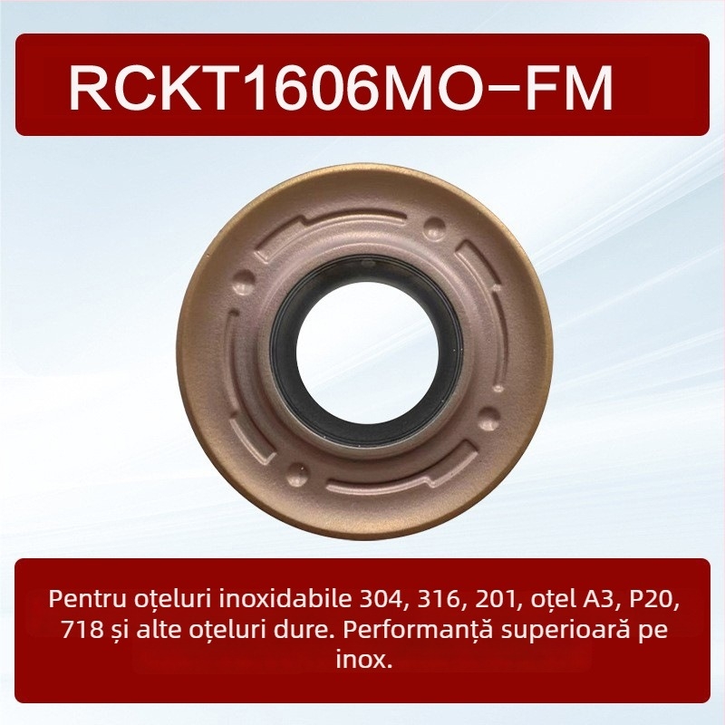 Freză CNC circulară de la Dykay, cu inserții RCMT1606, RDMT1605, RCMT2006