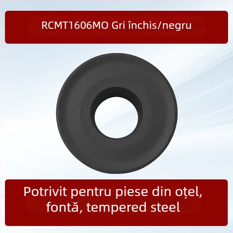 Freză CNC circulară de la Dykay, cu inserții RCMT1606, RDMT1605, RCMT2006