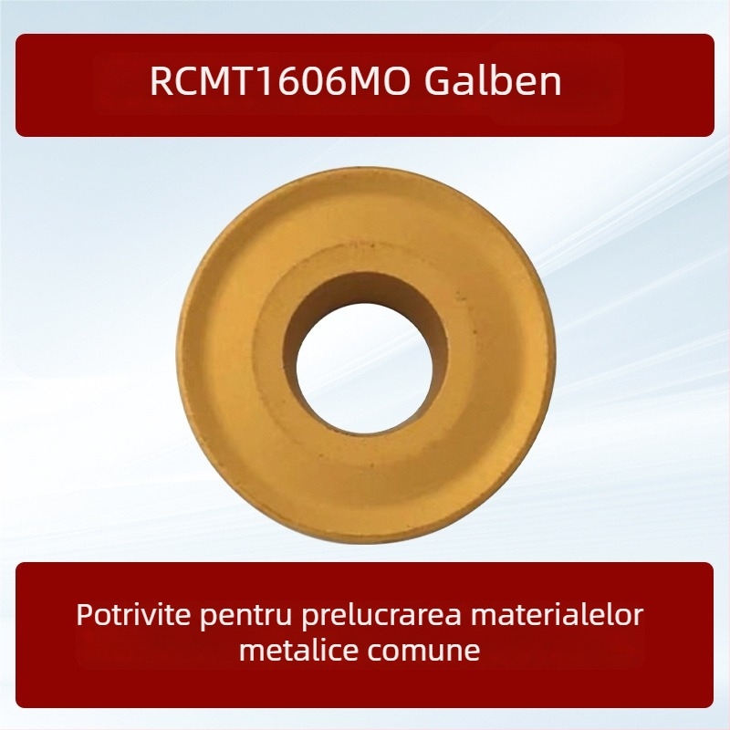 Freză CNC circulară de la Dykay, cu inserții RCMT1606, RDMT1605, RCMT2006