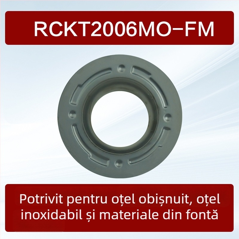 Freză CNC circulară de la Dykay, cu inserții RCMT1606, RDMT1605, RCMT2006