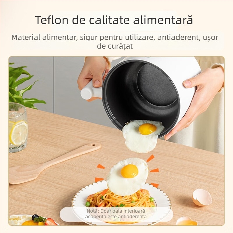 Midea XZE1612 Oală electrică 2L 2 în 1 cu interior din piatră medicală și funcție grătar/shabu-shabu