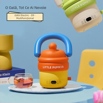 Oală electrică multifuncțională pentru gătit și ceainic de călătorie, capacitate până la 2 L, vas interior din oțel inoxidabil, control cu buton, izolație, pentru casă, cămin și călătorii