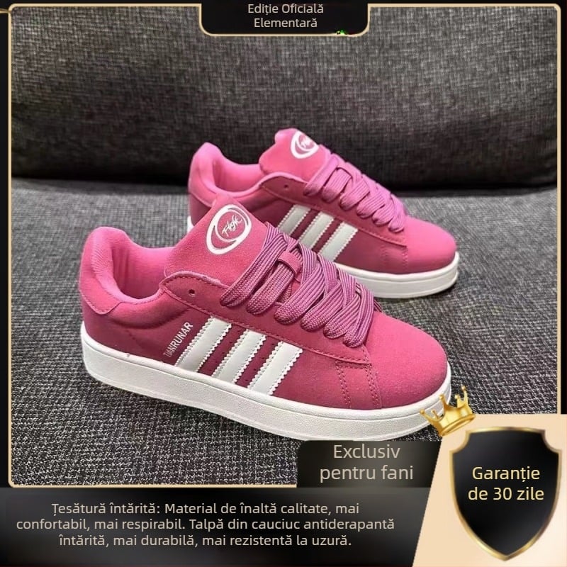 Adidași damă pentru purtare zilnică, respirabili și antiderapare, partea superioară din PU artificial, talpa din cauciuc, închidere cu șireturi