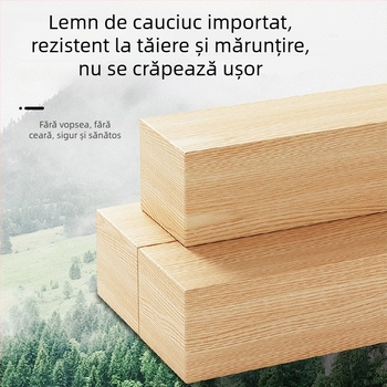 Tocător din lemn masiv, stil antic-retro, uz casnic și portabil