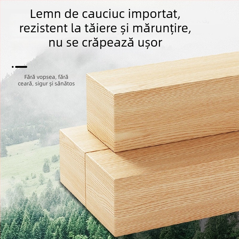 Tocător din lemn masiv, stil antic-retro, uz casnic și portabil
