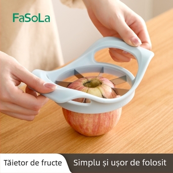 FaSoLa Tăietor de mere în formă de floare, multifuncțional pentru fructe cu eliminator de sâmburi
