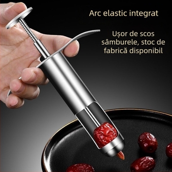 Jujube Core Remover – Oțel inoxidabil; divizor de fructe pentru uz casnic; imprimare logo: Da; lansare: iarna 2022; fără personalizare