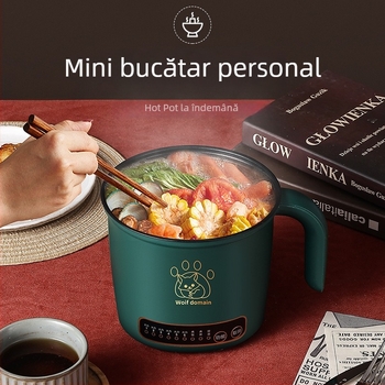 Fujie Oală electrică multifuncțională – 1.8 L, pentru 1 persoană, interior antiaderent, control cu microcomputer și buton, curățare integrată, izolație, abur rapid