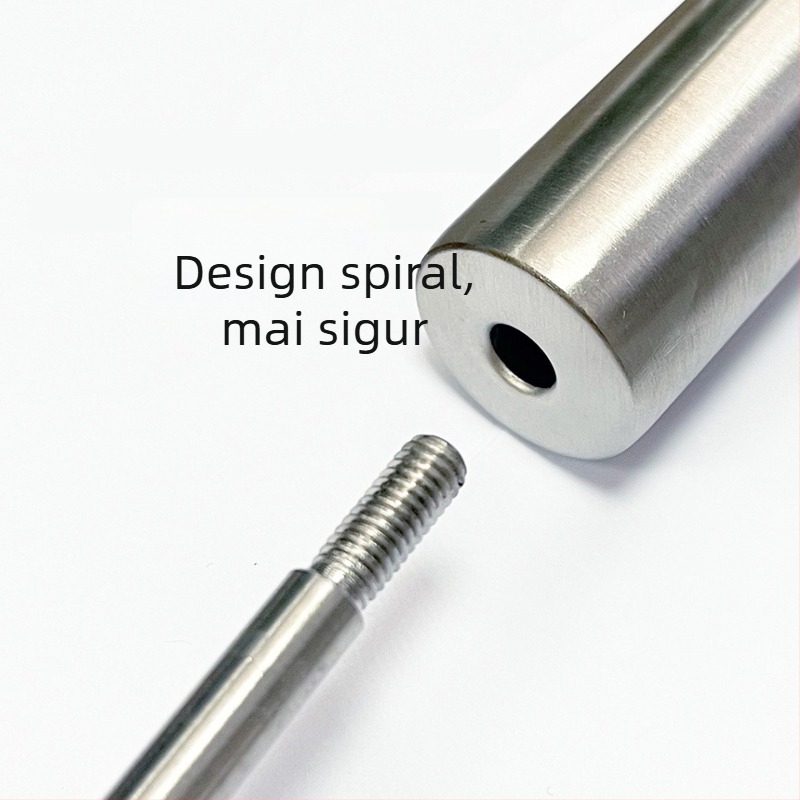 Set cu furculiță și clește pentru foc, oțel inoxidabil 304, trei piese pentru camping