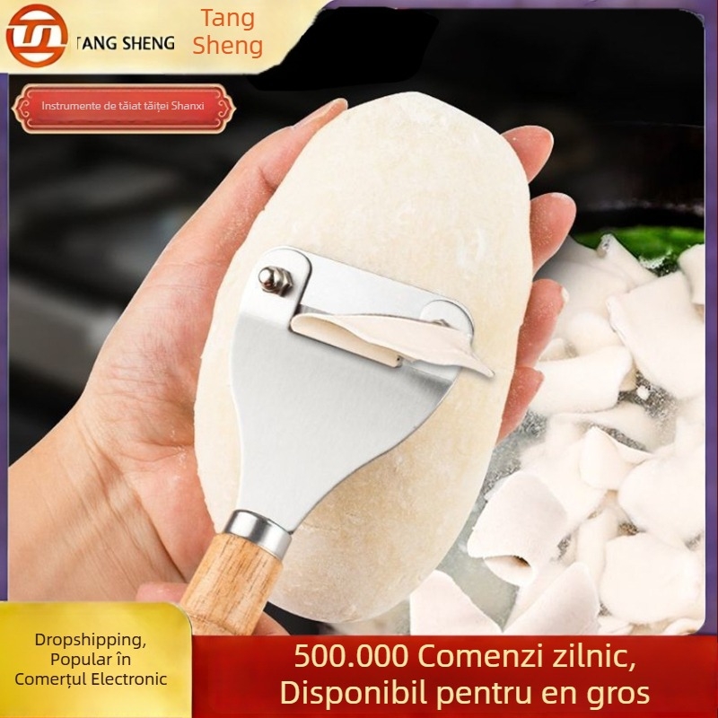 Cuțit din oțel inoxidabil pentru tăiței, instrument de tăiat tăițeii, design modern minimalist, lansare 2025