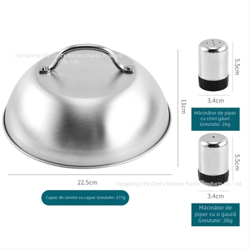 Set BBQ Large Kitchen cu spatulă și alte componente, stil modern minimalist, nu este importat