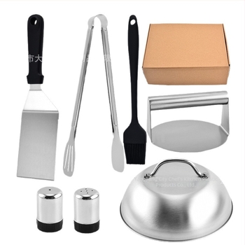 Set BBQ Large Kitchen cu spatulă și alte componente, stil modern minimalist, nu este importat