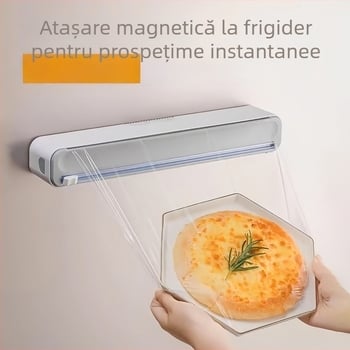 Folie alimentară cu cutter, de calitate alimentară, magnetică, pentru frigider și bucătărie de acasă