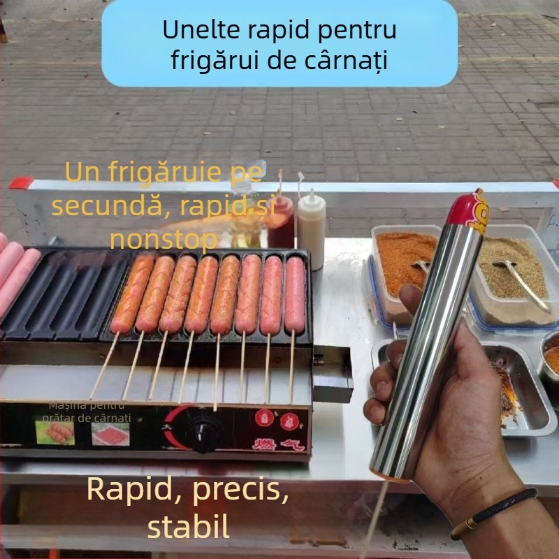 Instrument pentru înșirarea cârnaților din oțel inoxidabil pentru începători — design minimalist, lansat primăvara 2013
