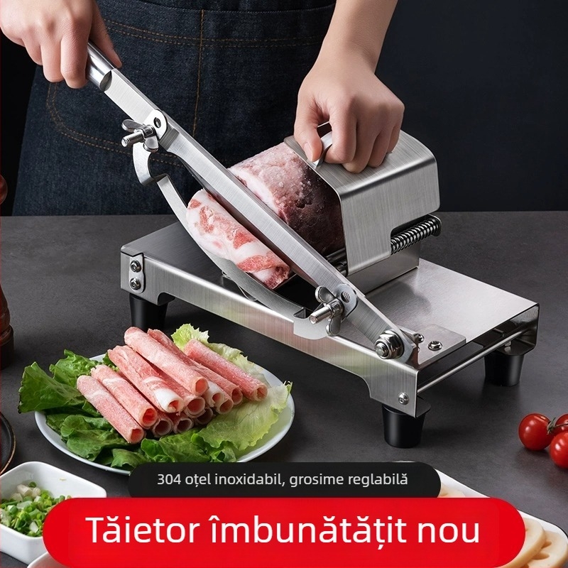 Feliator manual pentru rulouri de miel și vită, ustensilă de bucătărie din oțel inoxidabil 304