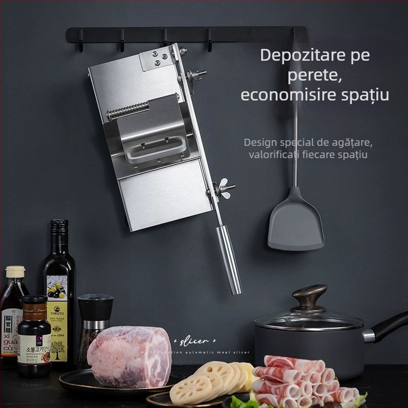 Feliator manual pentru rulouri de miel și vită, ustensilă de bucătărie din oțel inoxidabil 304