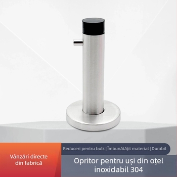 YJ189 Oțel inoxidabil 304, suport pentru palto și opritor de ușă, montaj pe perete, finisaj cu textură trasă, control automat, stil modern minimalist