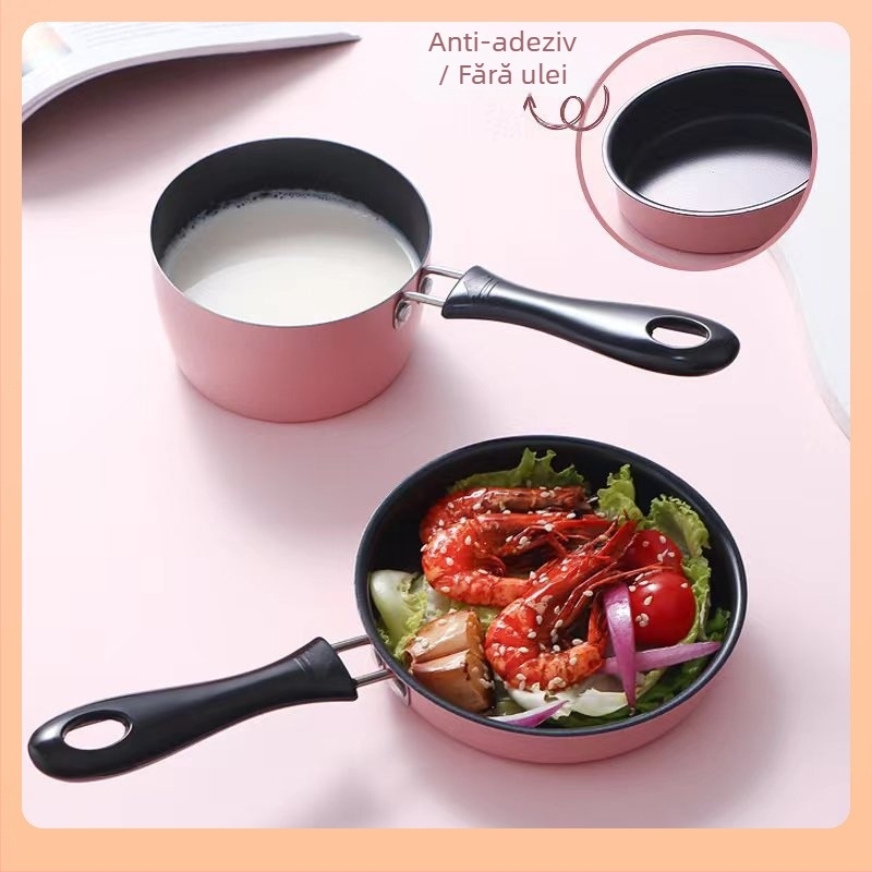 Mini tigaie din fontă antiaderentă - portabilă, compatibilă cu inducția, stil chinezesc, logo personalizabil