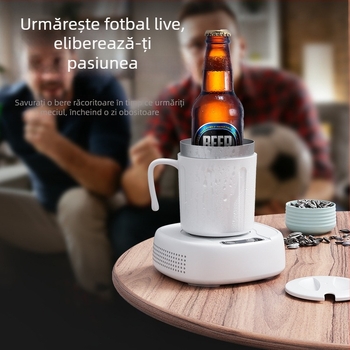 Ceșu portabilă de birou pentru răcire și încălzire, model M2-818, capacitate 1.1–1.2 L, încălzire cu semiconductori, alimentare AC, greutate 883 g