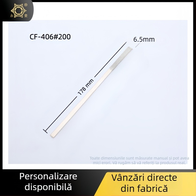 Set de fișiere plane diamantate, dinți medii, granulație monocristalină, pentru metale neferoase