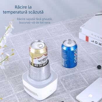Cupe Portabilă de Răcire și Încălzire cu placă încorporată, rezervor din oțel inoxidabil, capacitate sub 1 L, alimentare AC, design desktop