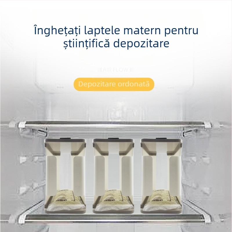 Cupă de depozitare a laptelui matern, set de 4 bucăți, design detașabil, material PP, origine Nanchang Jiangxi, brand Rabbit Xiao Bao